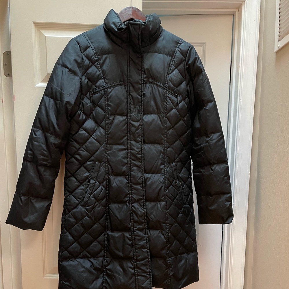 Calvin Klein black puffer parka